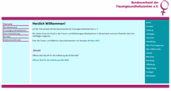 Desktop Screenshot of frauengesundheitszentren.de