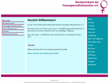 Tablet Screenshot of frauengesundheitszentren.de